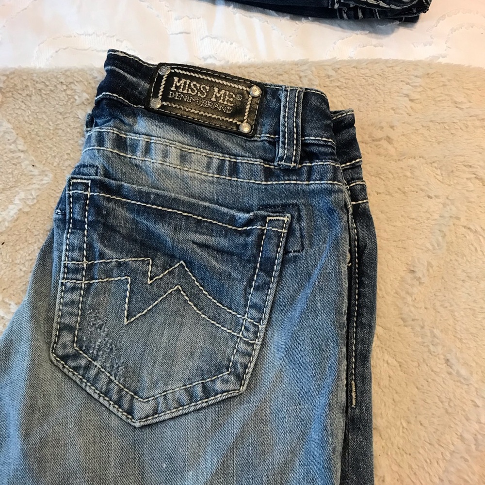 Miss Me Blue Denim Jeans straight leg